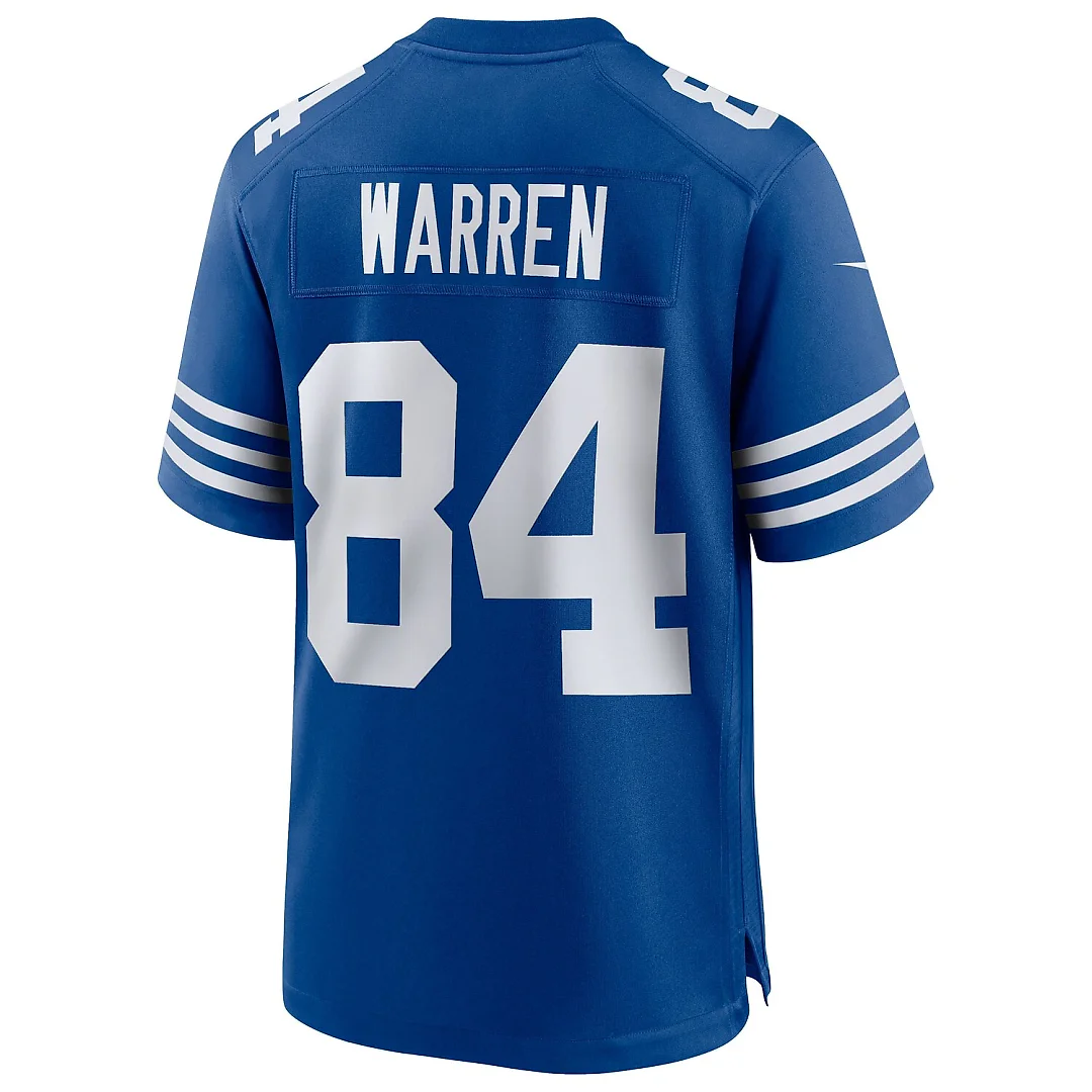 Zennovawear Tyler Warren Indianapolis Colts Alternate Game Jersey - Royal