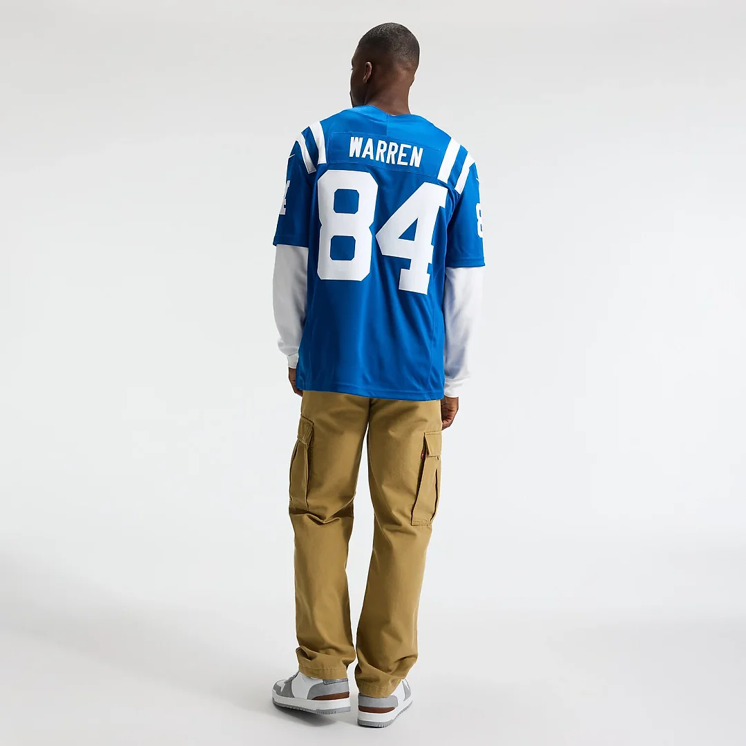 Zennovawear Tyler Warren Indianapolis Colts Team Vapor FUSE. Stitched Limited Jersey - Royal