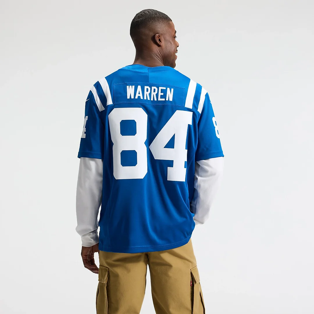 Zennovawear Tyler Warren Indianapolis Colts Team Vapor FUSE. Stitched Limited Jersey - Royal
