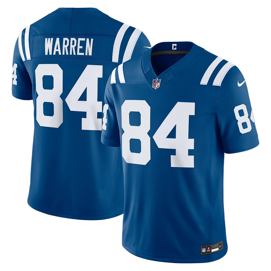 Zennovawear Tyler Warren Indianapolis Colts Team Vapor FUSE. Stitched Limited Jersey - Royal