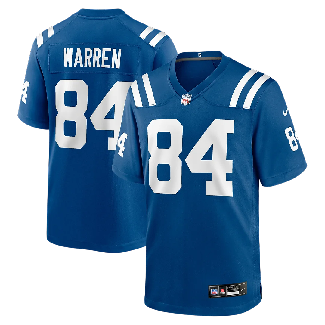 Zennovawear Tyler Warren Indianapolis Colts Team Game Jersey - Royal