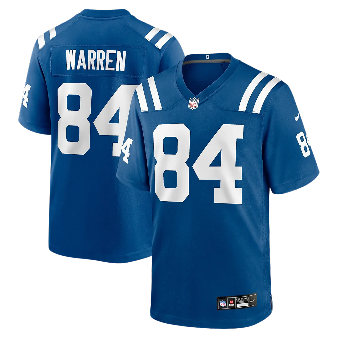 Zennovawear Tyler Warren Indianapolis Colts Team Game Jersey - Royal