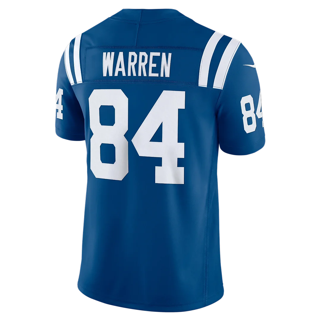 Zennovawear Tyler Warren Indianapolis Colts Team Vapor FUSE. Stitched Limited Jersey - Royal