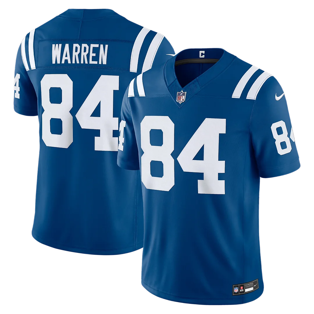 Zennovawear Tyler Warren Indianapolis Colts Team Vapor FUSE. Stitched Limited Jersey - Royal