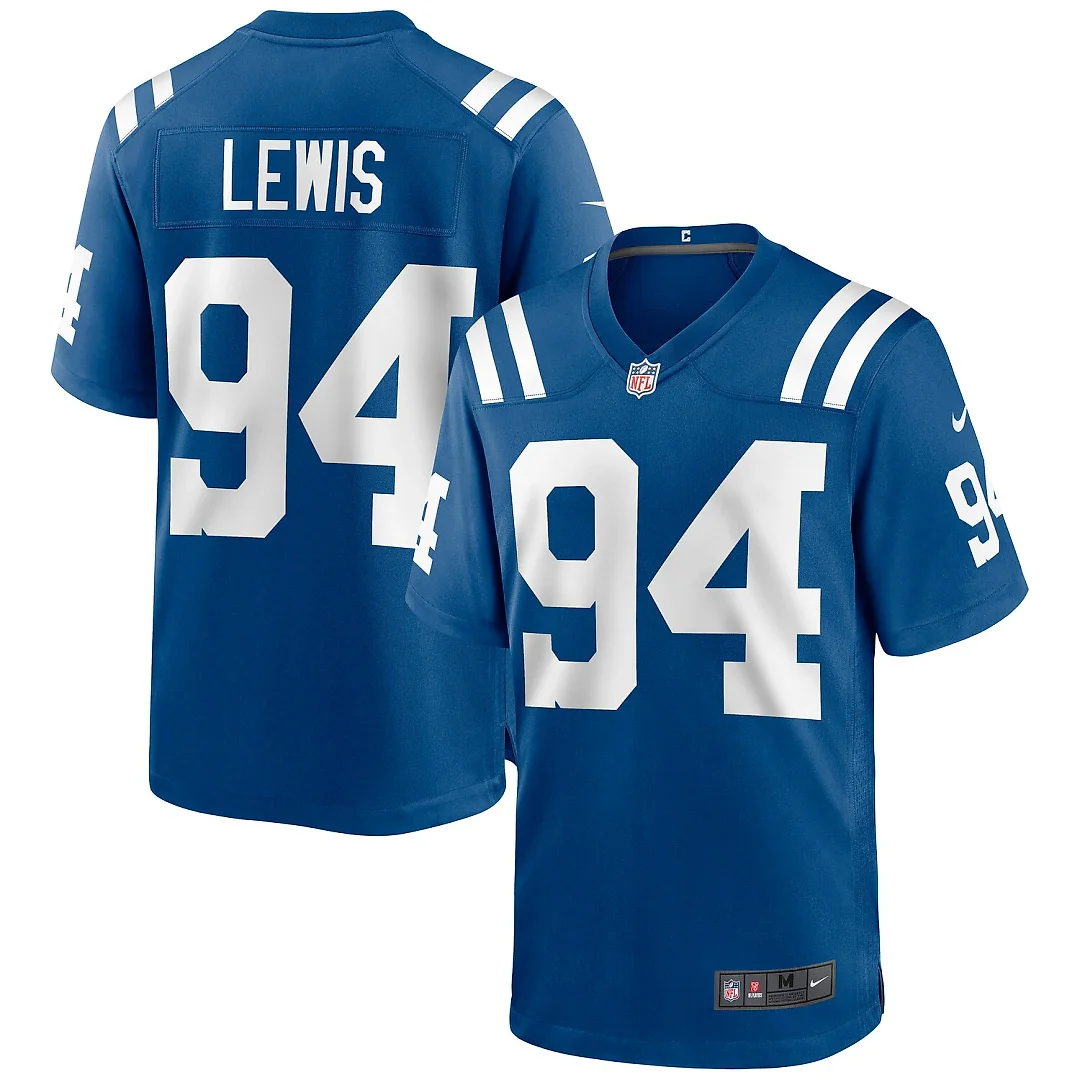 Zennovawear Tyquan Lewis Indianapolis Colts Game Jersey - Royal