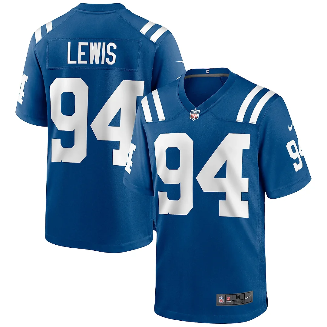 Zennovawear Tyquan Lewis Indianapolis Colts Game Jersey - Royal