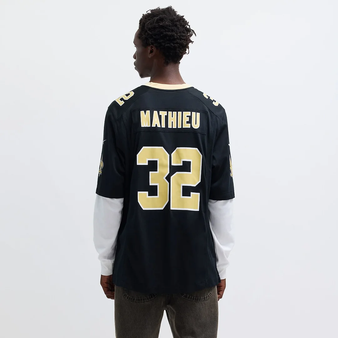 Zennovawear Tyrann Mathieu New Orleans Saints Game Jersey - Black