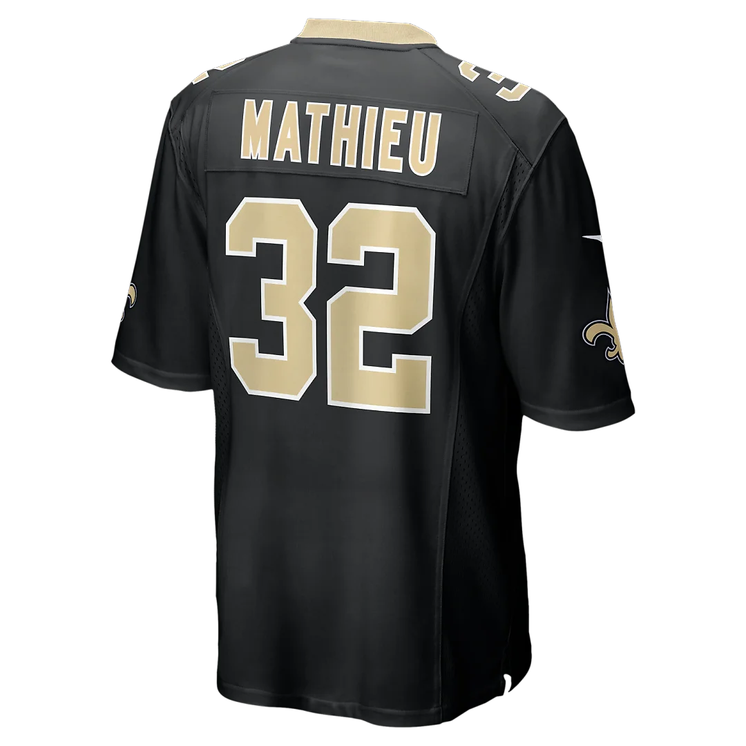 Zennovawear Tyrann Mathieu New Orleans Saints Game Jersey - Black
