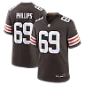 Zennovawear Tyre Phillips Cleveland Browns Team Game Jersey - Brown
