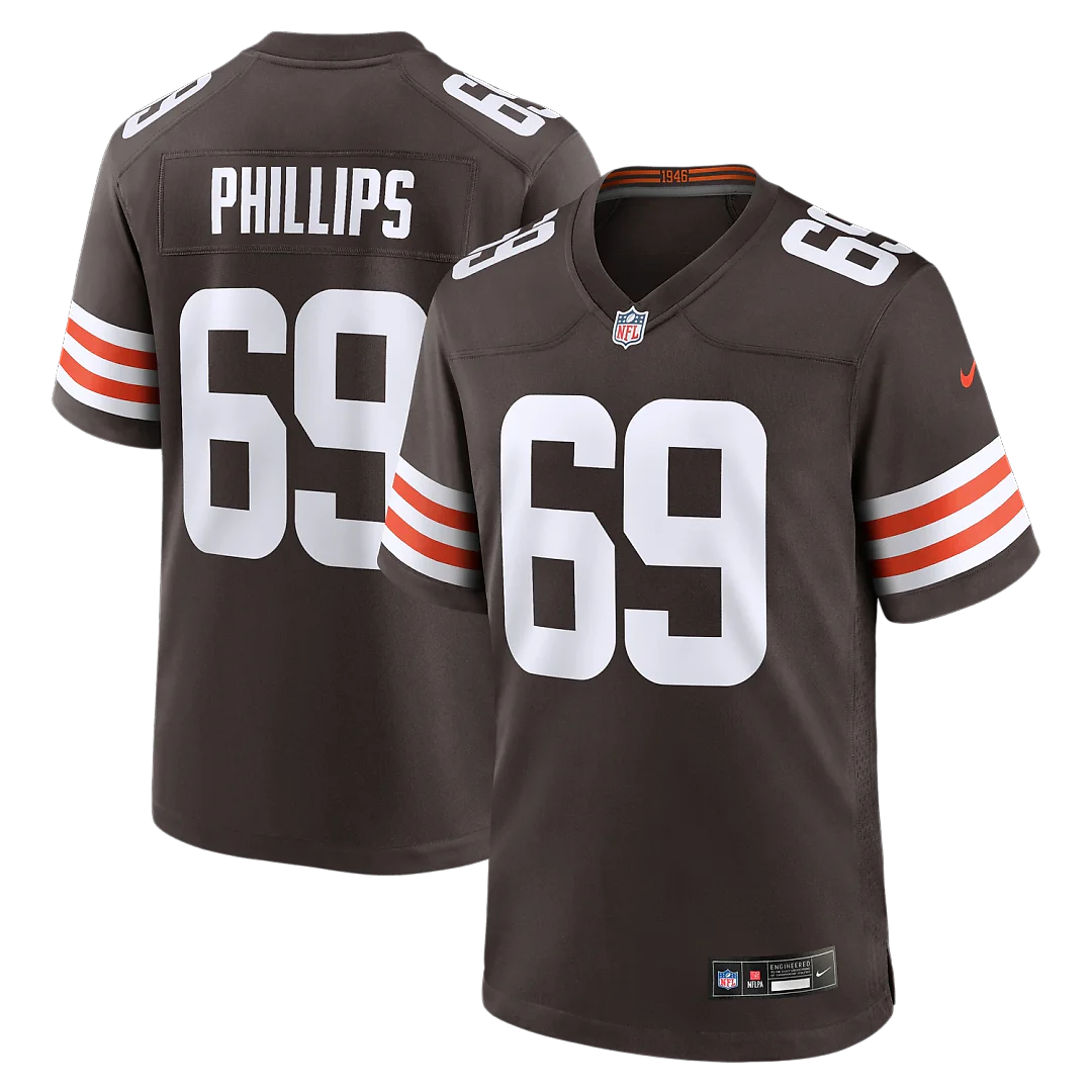 Zennovawear Tyre Phillips Cleveland Browns Team Game Jersey - Brown