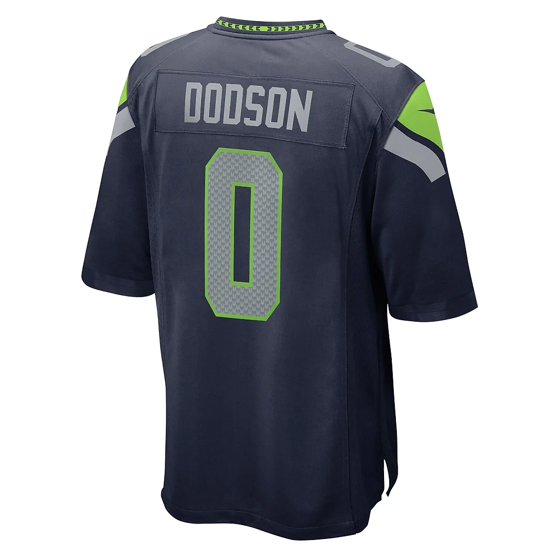 Zennovawear Tyrel Dodson Seattle Seahawks Game Jersey - College Navy