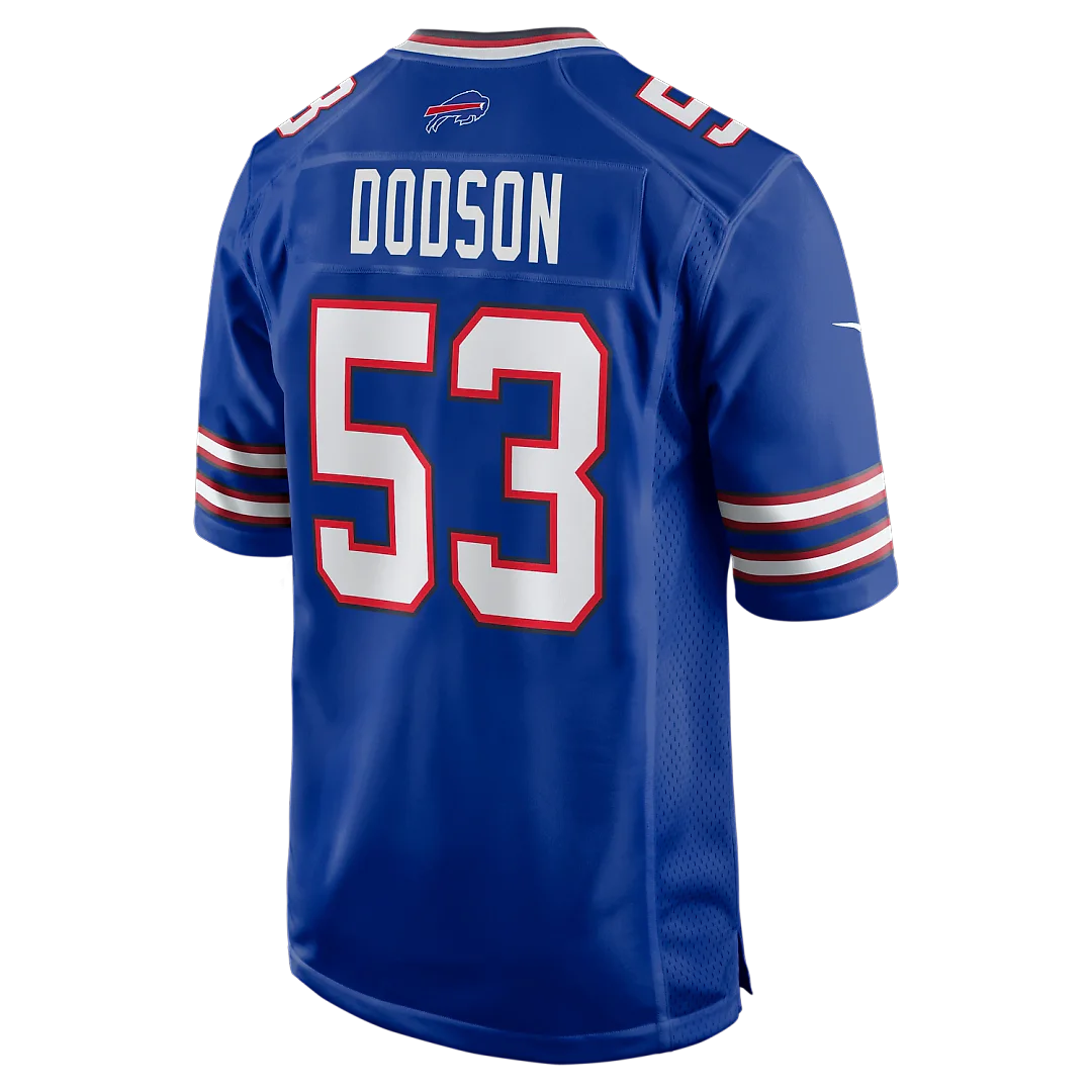 Zennovawear Tyrel Dodson Buffalo Bills Game Player Jersey - Royal
