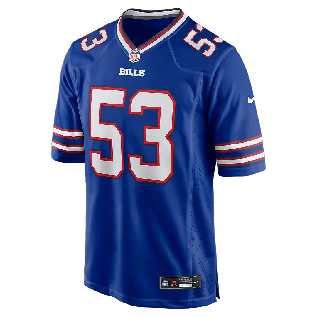 Zennovawear Tyrel Dodson Buffalo Bills Game Player Jersey - Royal