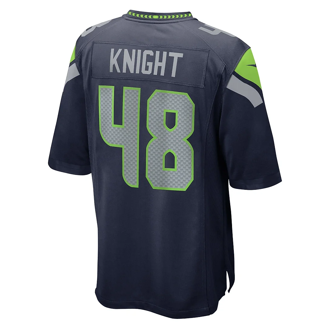 Zennovawear Tyrice Knight Seattle Seahawks Game Jersey - College Navy