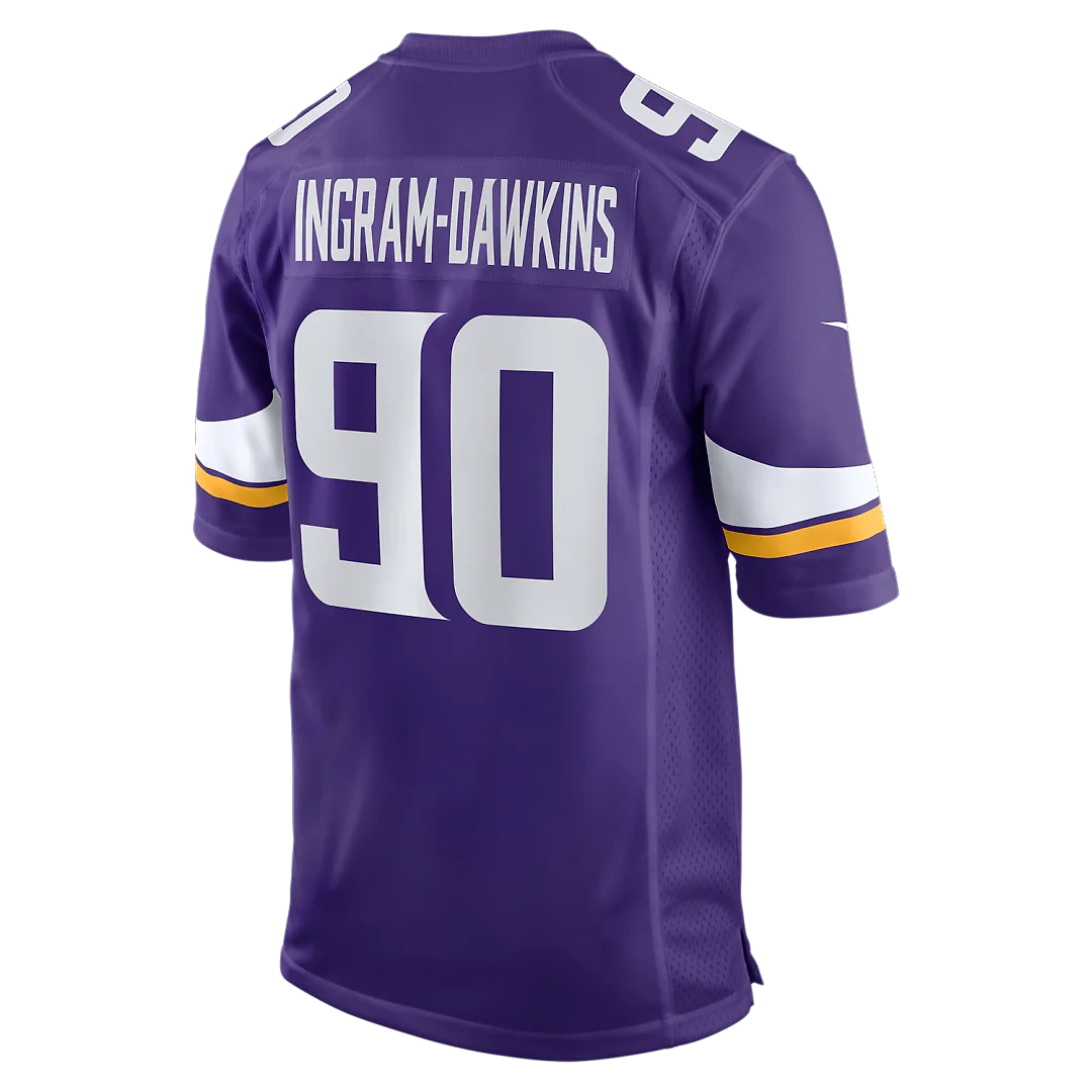 Zennovawear Tyrion Ingram-Dawkins Minnesota Vikings Team Game Jersey - Purple