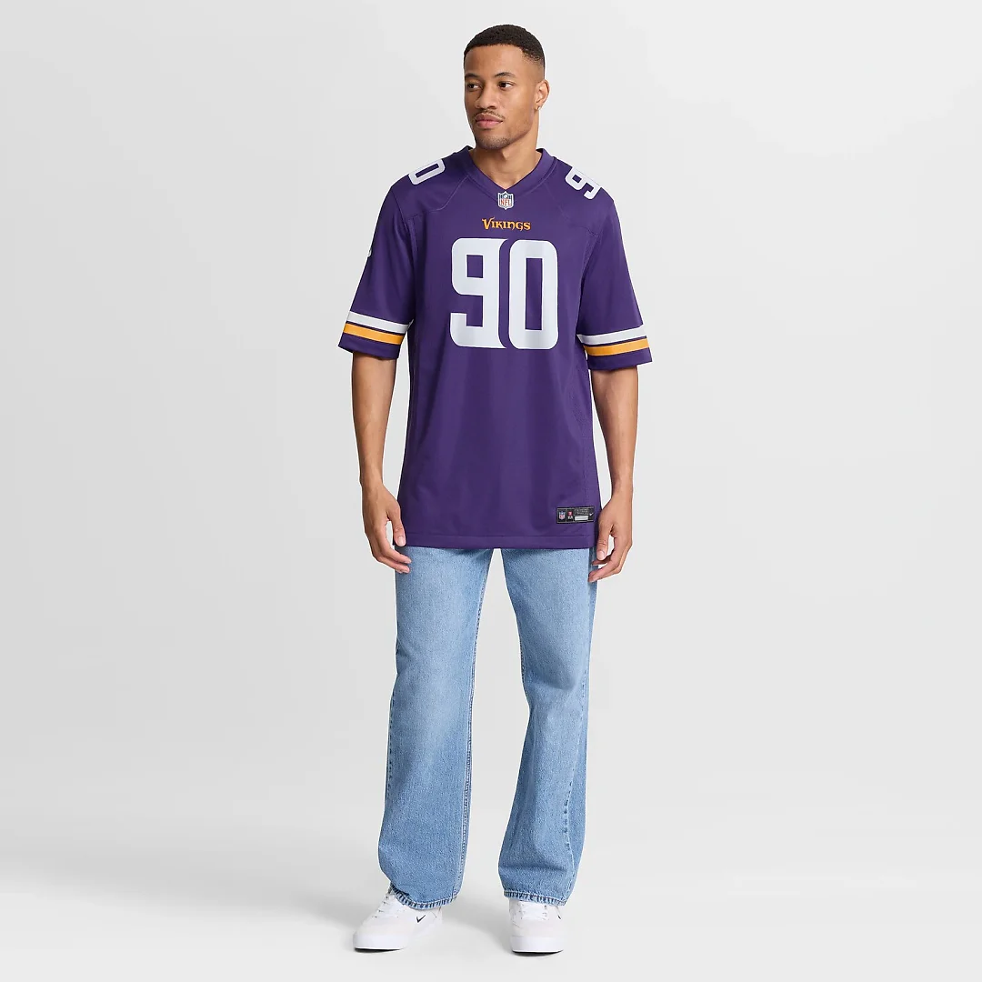 Zennovawear Tyrion Ingram-Dawkins Minnesota Vikings Team Game Jersey - Purple