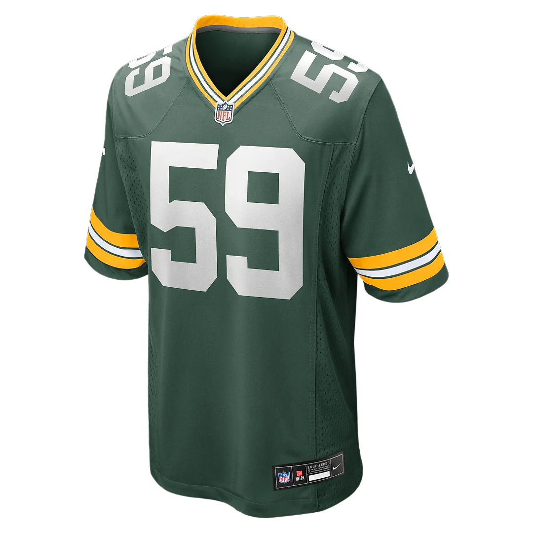 Zennovawear Ty'Ron Hopper Green Bay Packers Game Jersey - Green