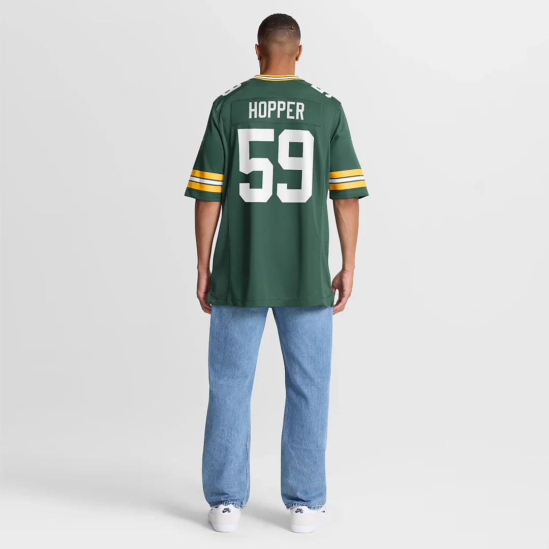 Zennovawear Ty'Ron Hopper Green Bay Packers Game Jersey - Green