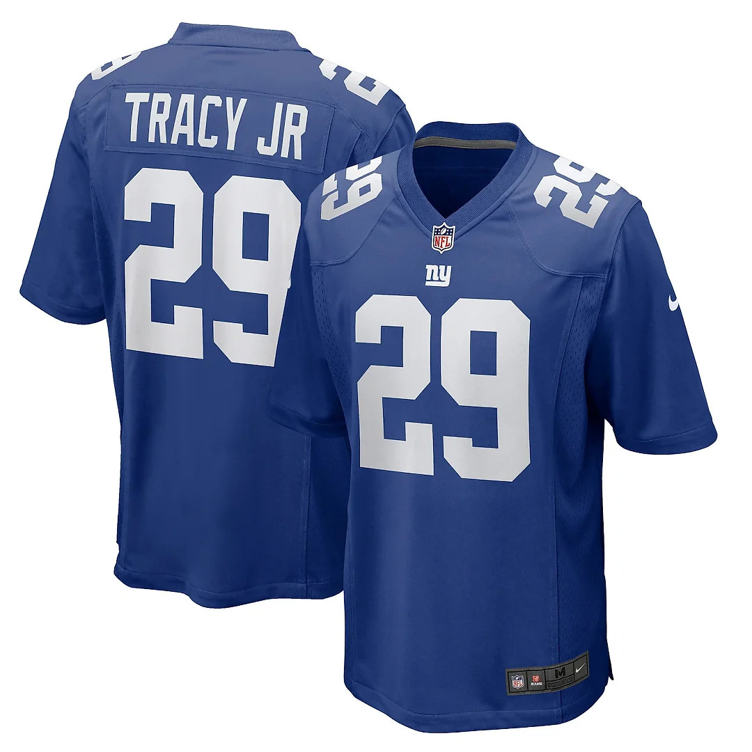 Zennovawear Tyrone Tracy Jr. New York Giants Team Game Jersey - Royal