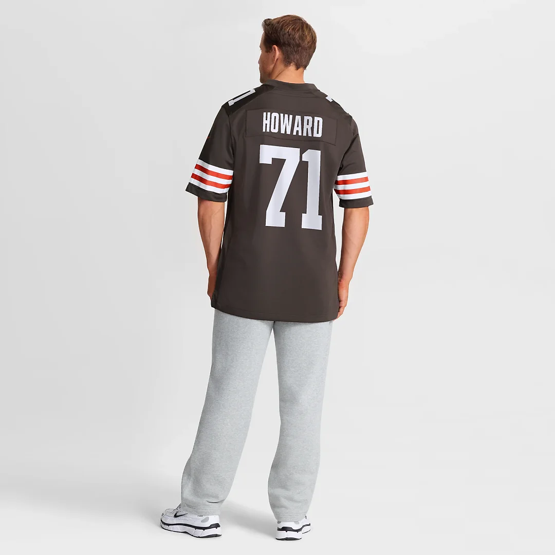 Zennovawear Tytus Howard Cleveland Browns Team Game Jersey - Brown