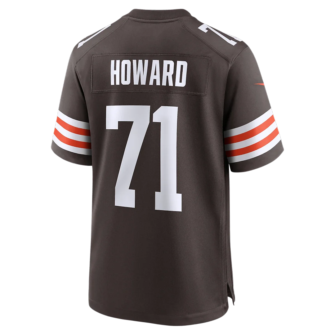 Zennovawear Tytus Howard Cleveland Browns Team Game Jersey - Brown
