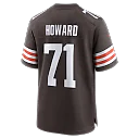 Zennovawear Tytus Howard Cleveland Browns Team Game Jersey - Brown
