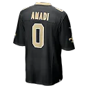 Zennovawear Ugo Amadi New Orleans Saints Team Game Jersey - Black