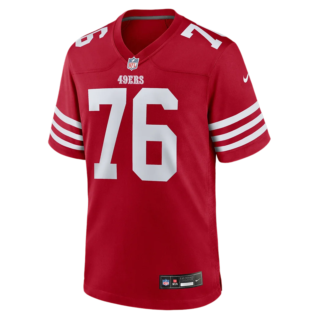 Zennovawear Vederian Lowe San Francisco 49ers Team Game Jersey - Scarlet