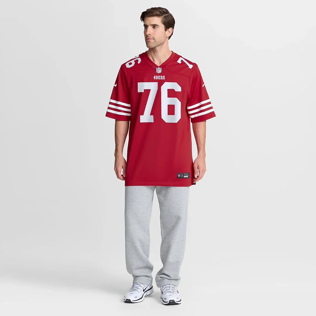 Zennovawear Vederian Lowe San Francisco 49ers Team Game Jersey - Scarlet
