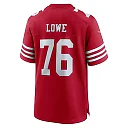 Zennovawear Vederian Lowe San Francisco 49ers Team Game Jersey - Scarlet