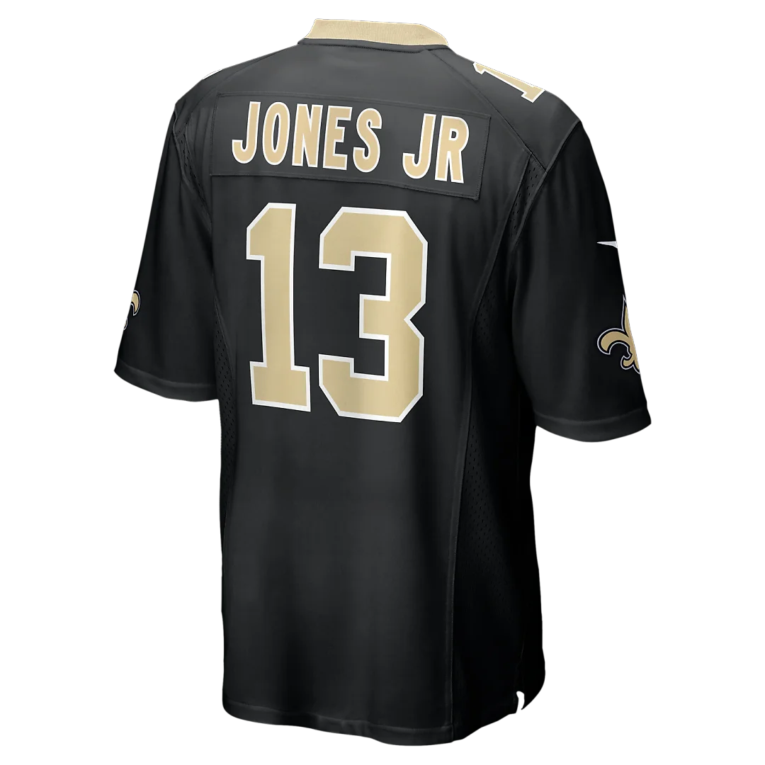 Zennovawear Velus Jones Jr. New Orleans Saints Team Game Jersey - Black
