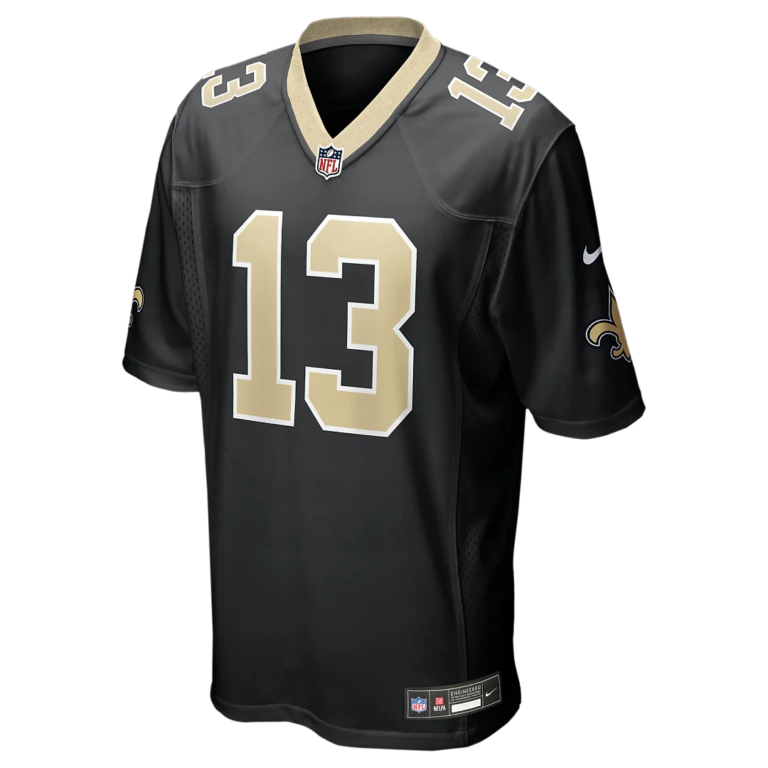 Zennovawear Velus Jones Jr. New Orleans Saints Team Game Jersey - Black