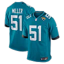 Zennovawear Ventrell Miller Jacksonville Jaguars Game Jersey - Teal