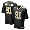 Zennovawear Vernon Broughton New Orleans Saints Team Game Jersey - Black