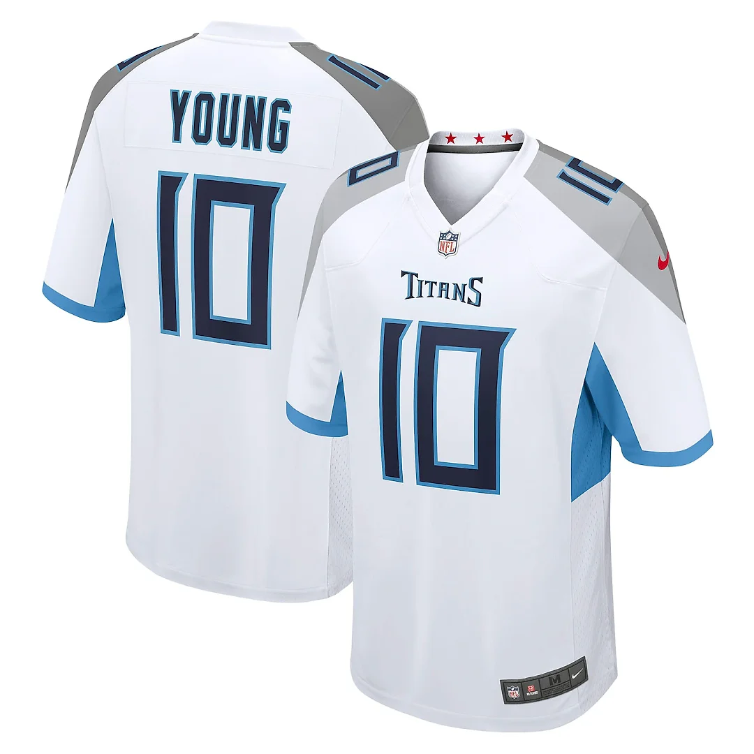 Zennovawear Vince Young Tennessee Titans Retired Player Game Jersey - White