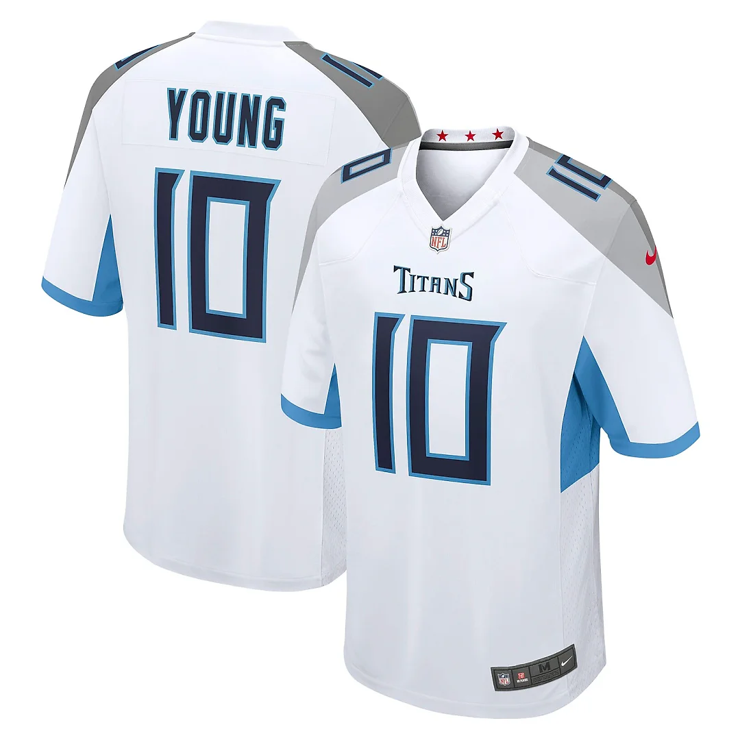 Zennovawear Vince Young Tennessee Titans Retired Player Game Jersey - White