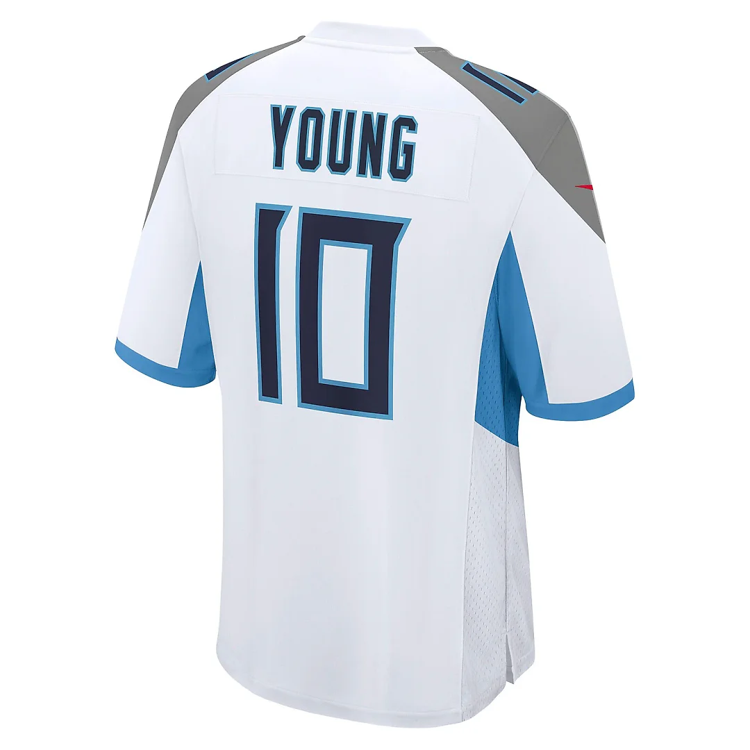 Zennovawear Vince Young Tennessee Titans Retired Player Game Jersey - White
