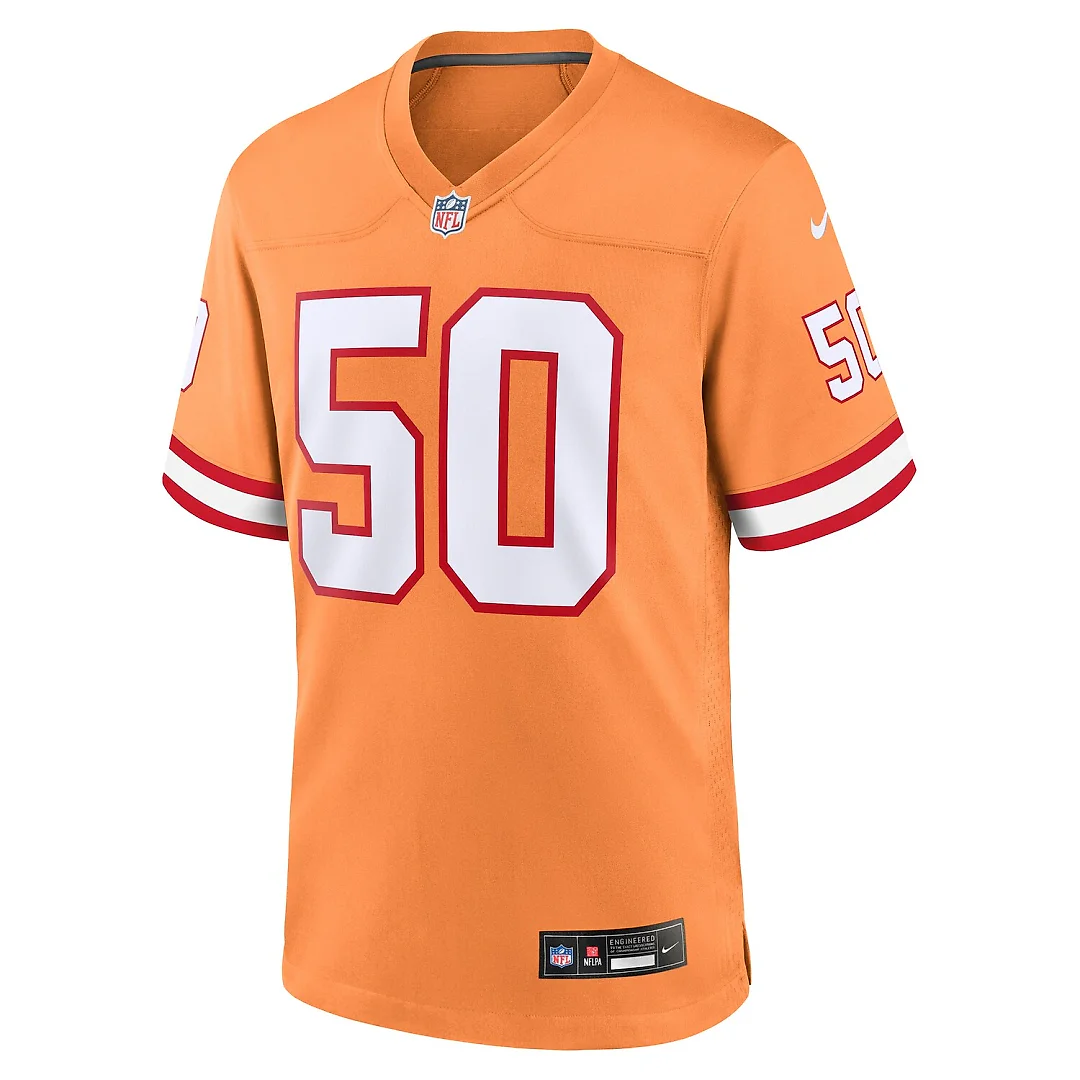 Zennovawear Vita Vea Tampa Bay Buccaneers Throwback Game Jersey - Orange