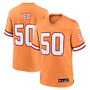 Zennovawear Vita Vea Tampa Bay Buccaneers Throwback Game Jersey - Orange