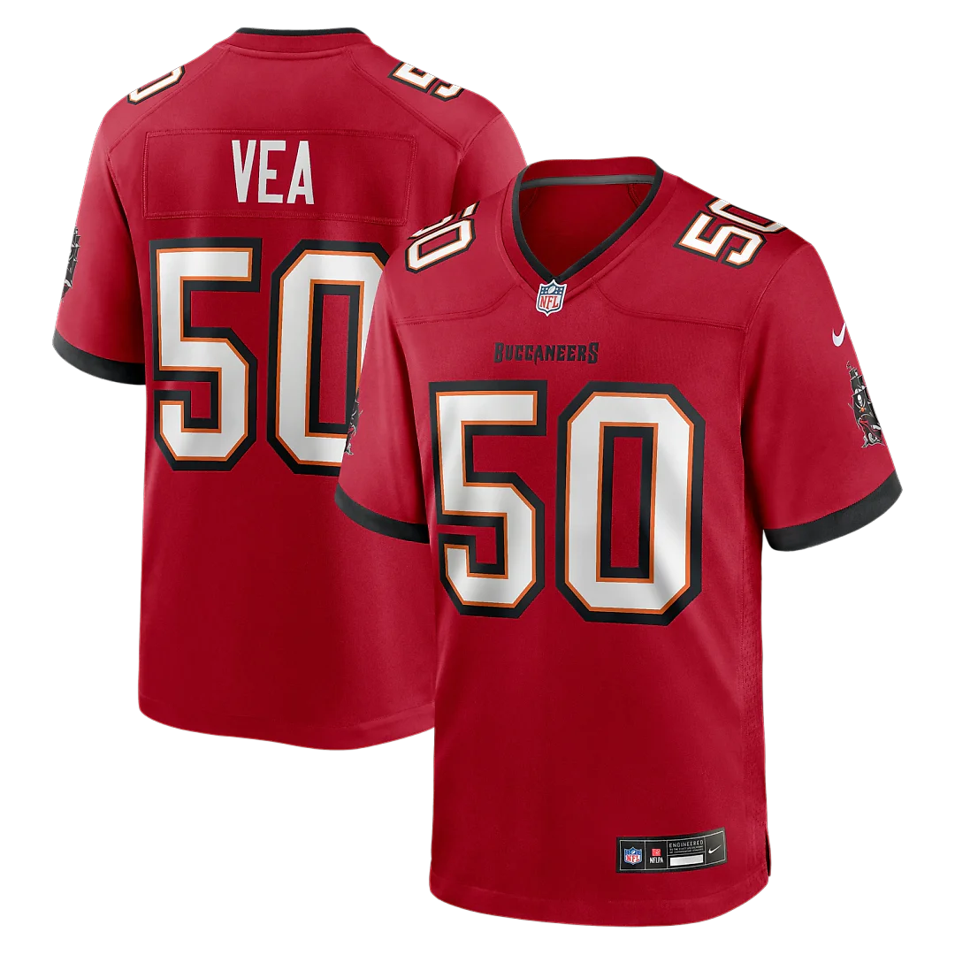 Zennovawear Vita Vea Tampa Bay Buccaneers Game Jersey - Red