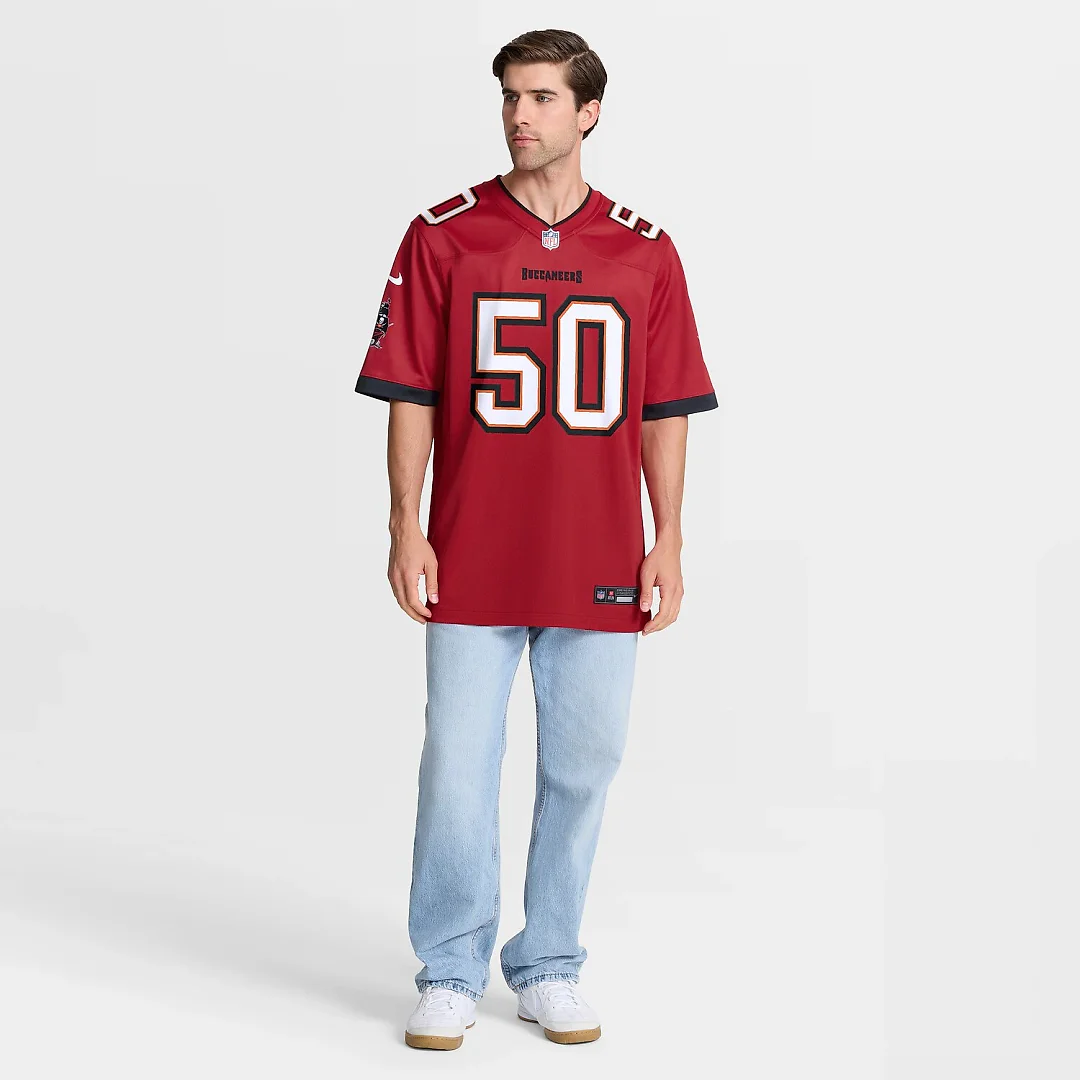Zennovawear Vita Vea Tampa Bay Buccaneers Game Jersey - Red