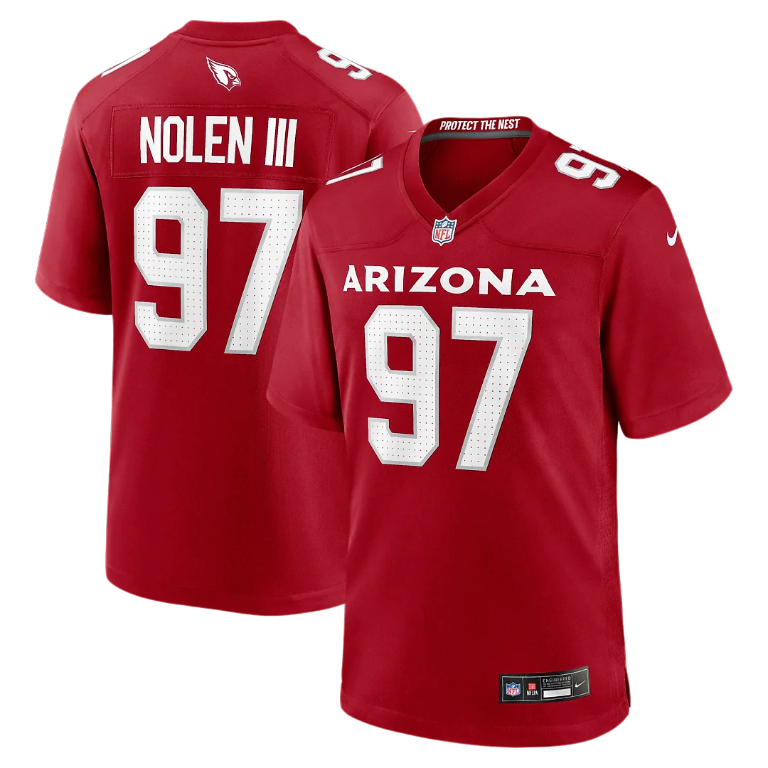 Zennovawear Walter Nolen Arizona Cardinals Game Player Jersey - Cardinal