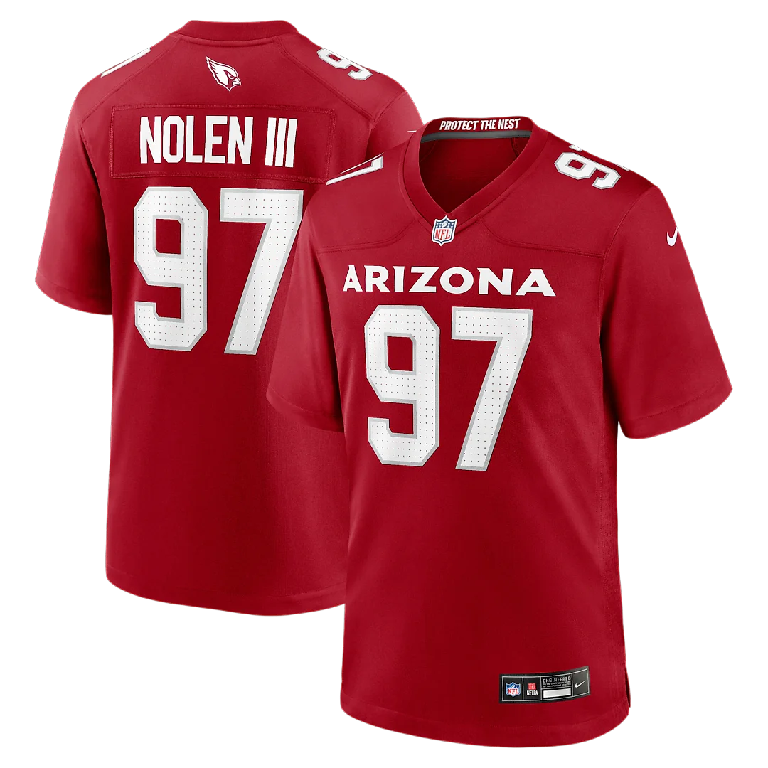 Zennovawear Walter Nolen Arizona Cardinals Game Player Jersey - Cardinal