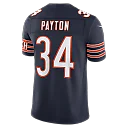Zennovawear Walter Payton Chicago Bears Vapor FUSE. Stitched Retired Limited Jersey - Navy