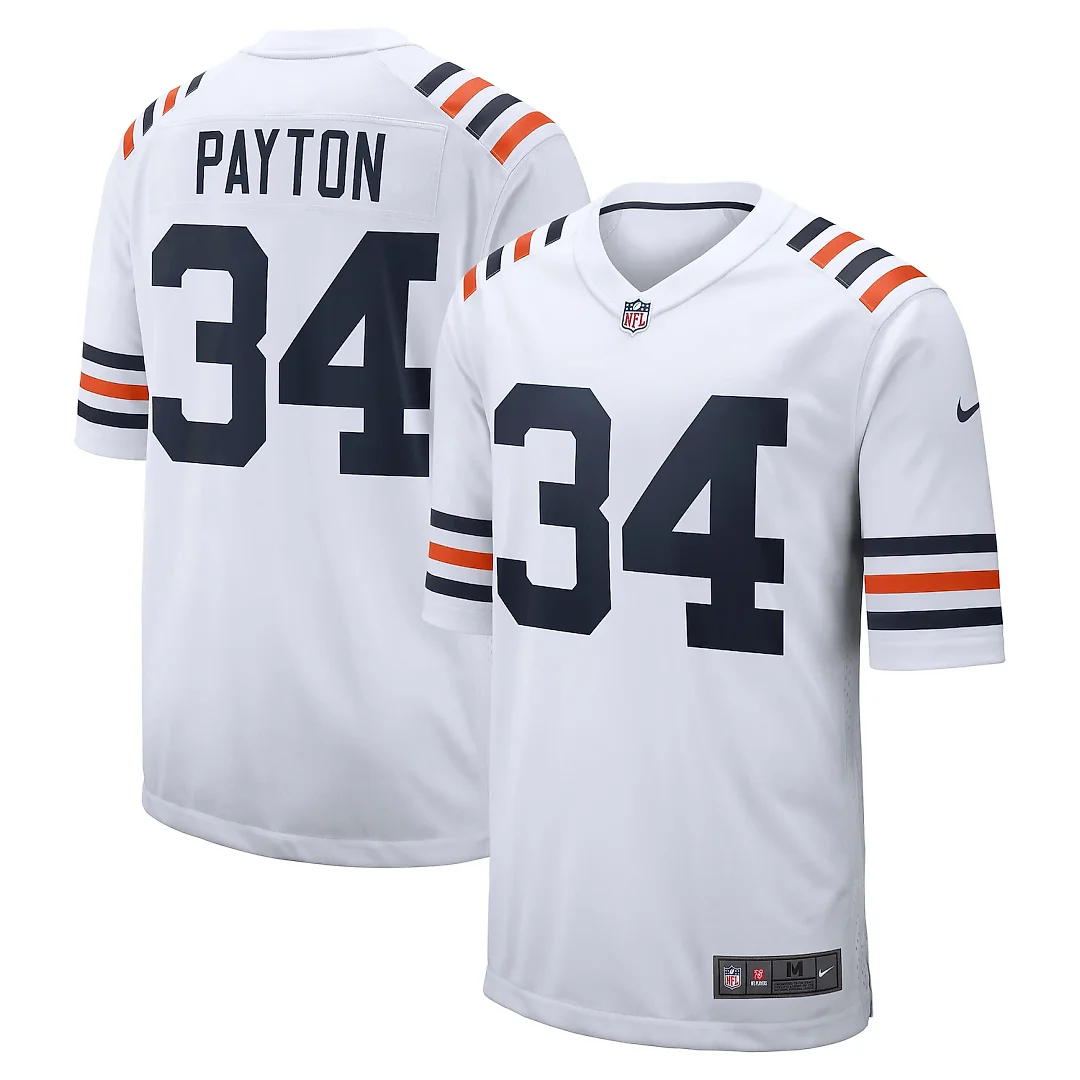 Zennovawear Walter Payton Chicago Bears Retired Player Alternate Game Jersey - White