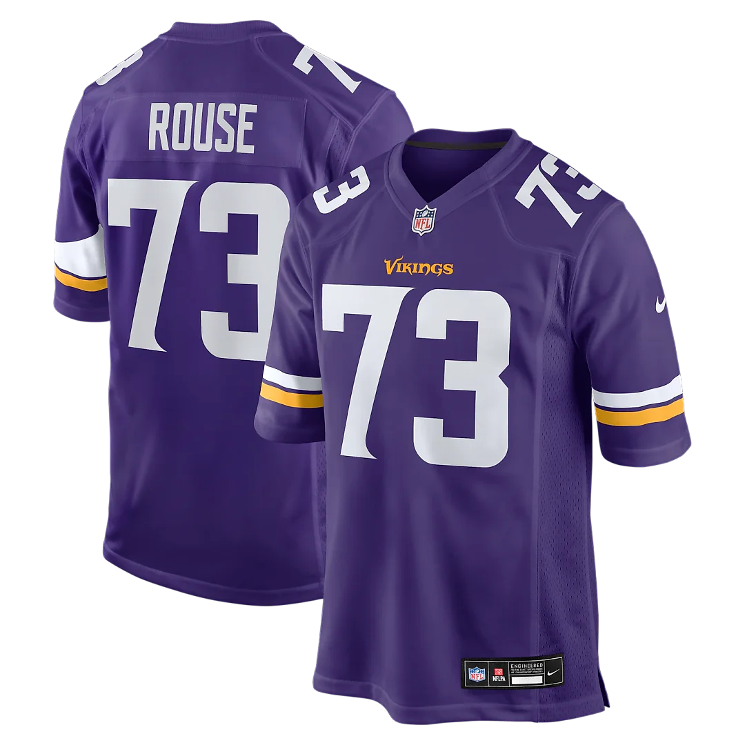 Zennovawear Walter Rouse Minnesota Vikings Team Game Jersey - Purple
