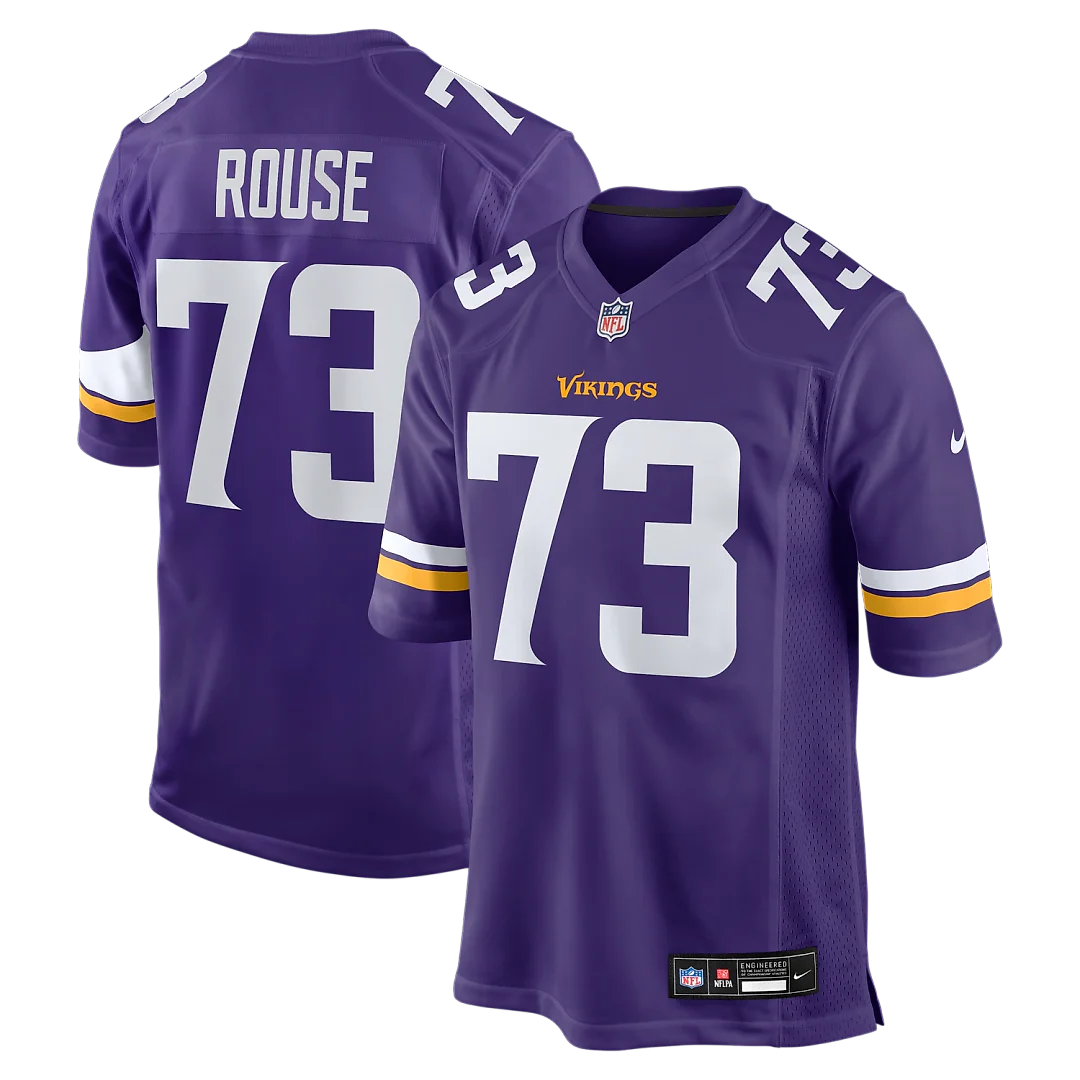 Zennovawear Walter Rouse Minnesota Vikings Team Game Jersey - Purple