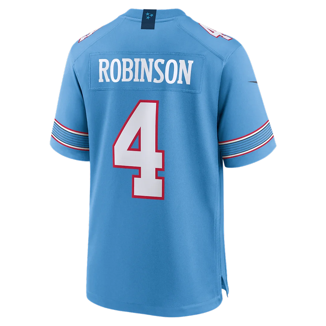 Zennovawear Wan'Dale Robinson Tennessee Titans Team Game Jersey - Light Blue