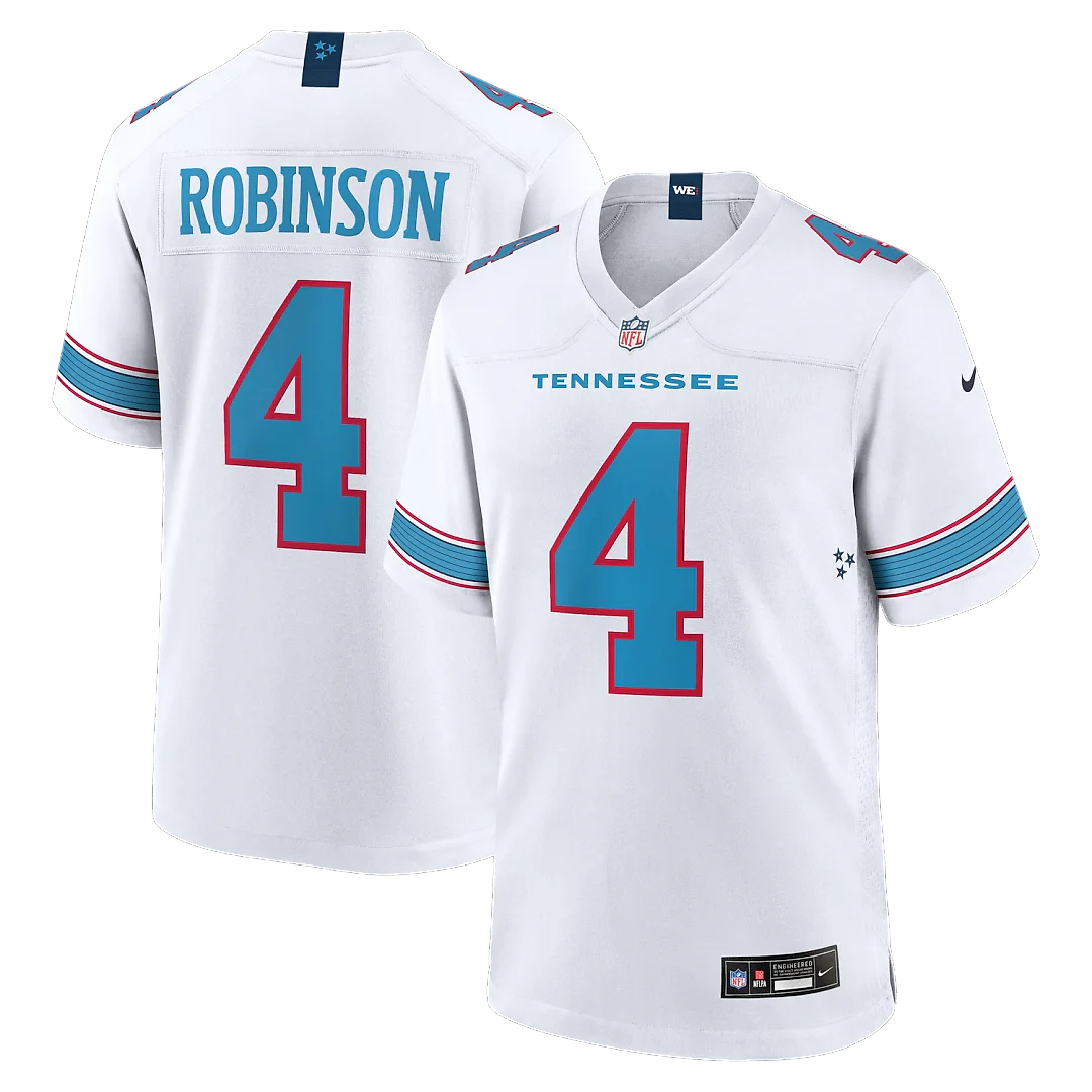 Zennovawear Wan'Dale Robinson Tennessee Titans Game Jersey - White