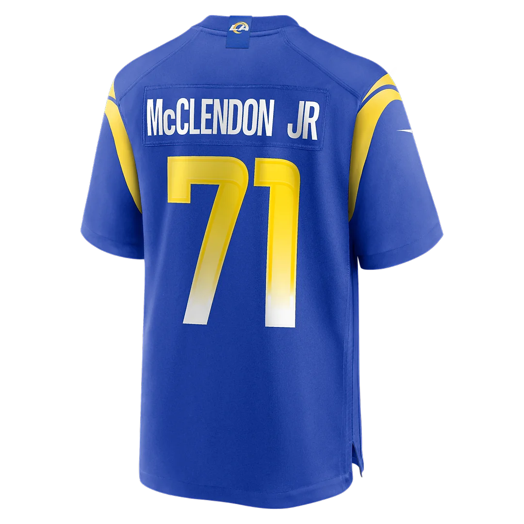 Zennovawear Warren McClendon Jr. Los Angeles Rams Team Game Jersey - Royal